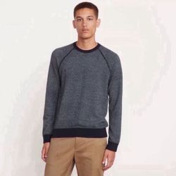 VINCE BIRDSEYE WOOL/CASHMERE SWEATER Size Medium 