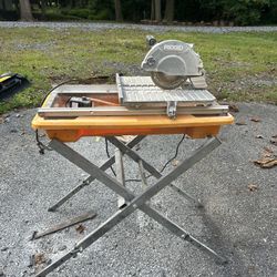 7” Rigid Wet Tile Saw