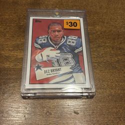 Dallas Cowboys Dez Bryant College To Pro Football Picture Card
