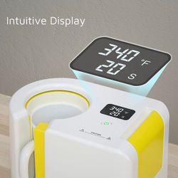 OFFNOVA Mug Heat Press, 11-14oz Sublimation Transfer Machine with LCD, Including 1X Blank Mug, 6X HTV Ink Markers and Pens (MUGUM)