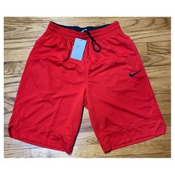 Nike Dri-Fit Basketball Shorts Red Athletic Gym Men’s size Medium NEW!! 