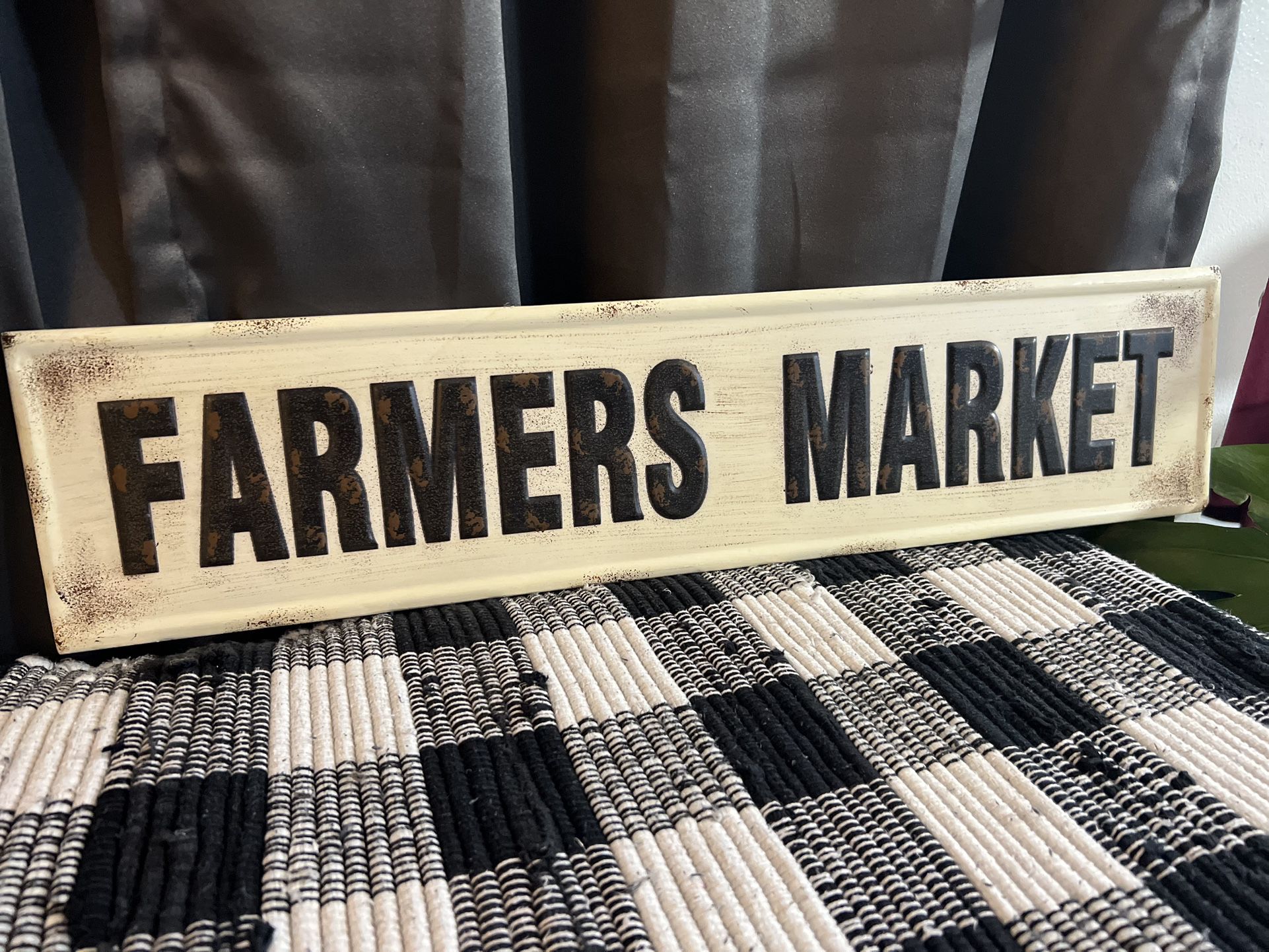 Farmers Market Metal Sign