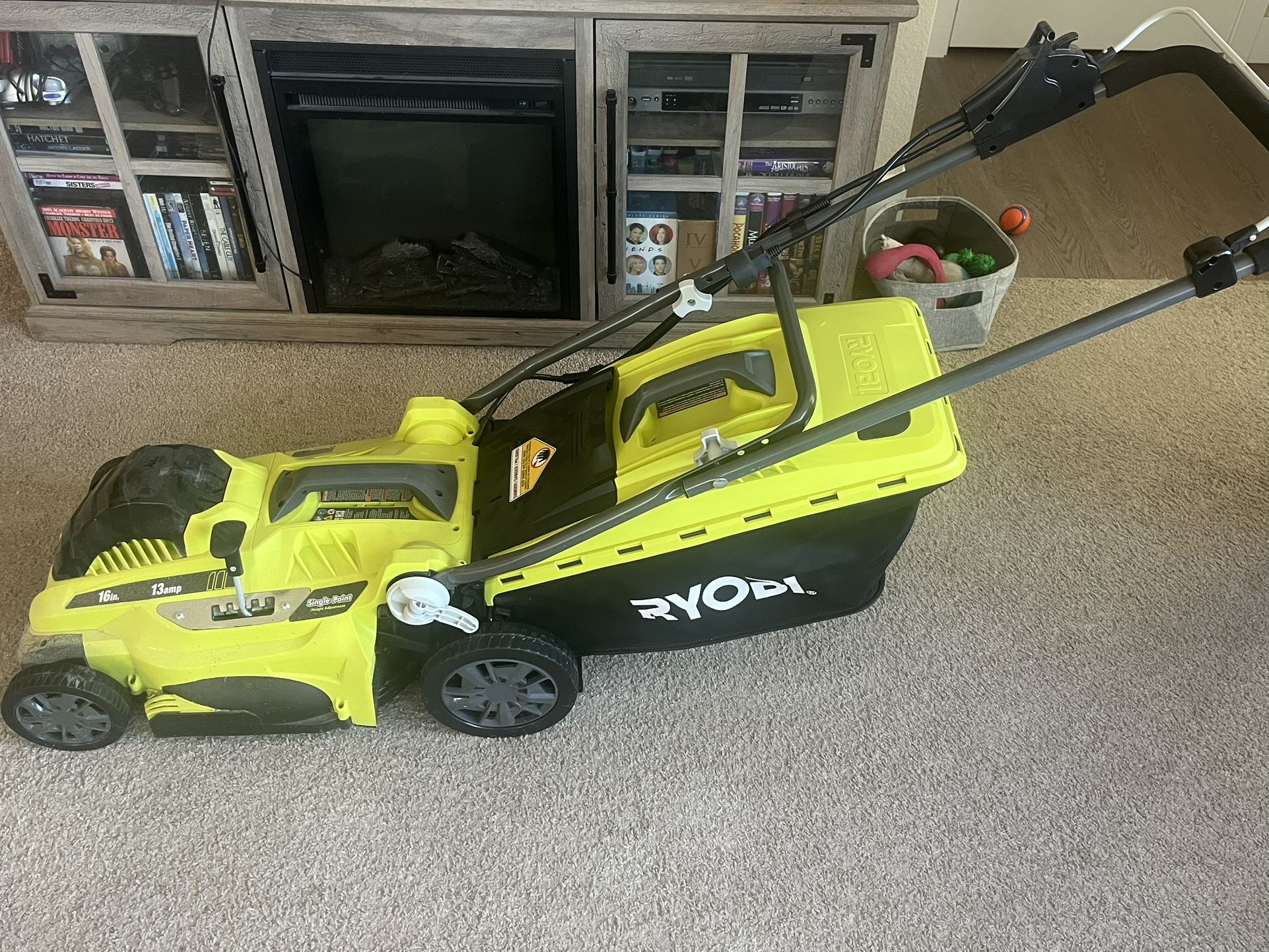 Ryobi 16 in. 13 Amp Corded Electric Walk Behind Push Lawn Mower