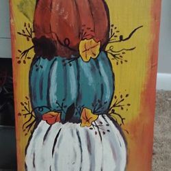 FALL WOODEN SIGNS HAND PAINTED 