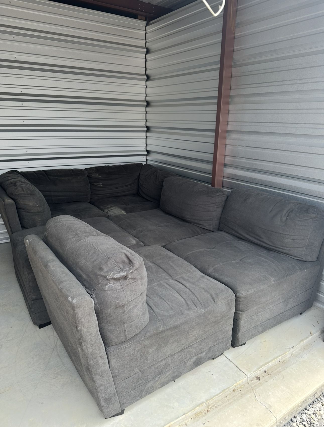 Modular Sectional Sofa w/ Storage – 6pc Thomasville