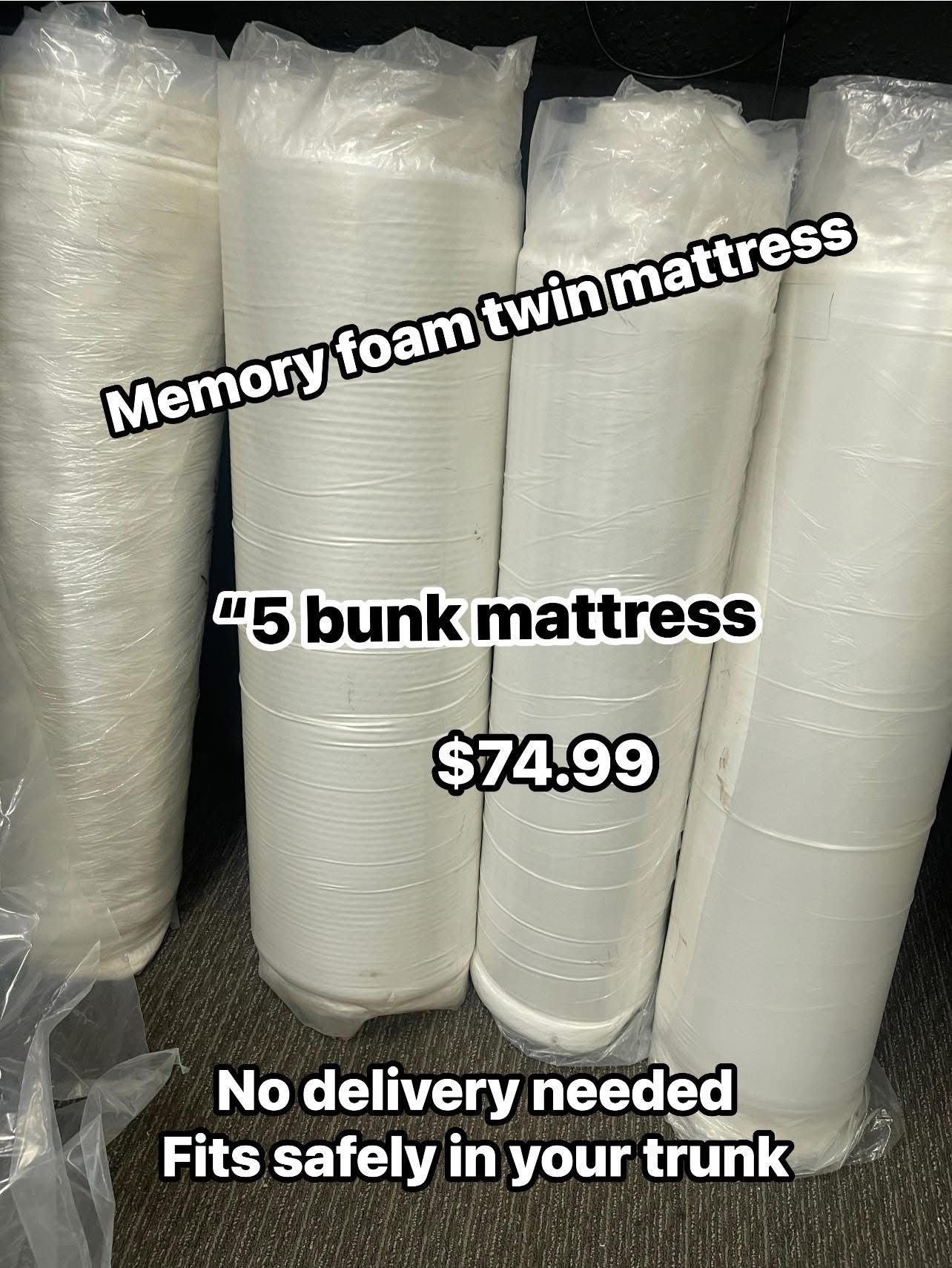 5 inch bunk bed mattress