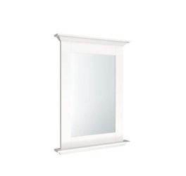 2 Diamond NOW Palencia Framed 25" x 34" White Bathroom Vanity Mirror