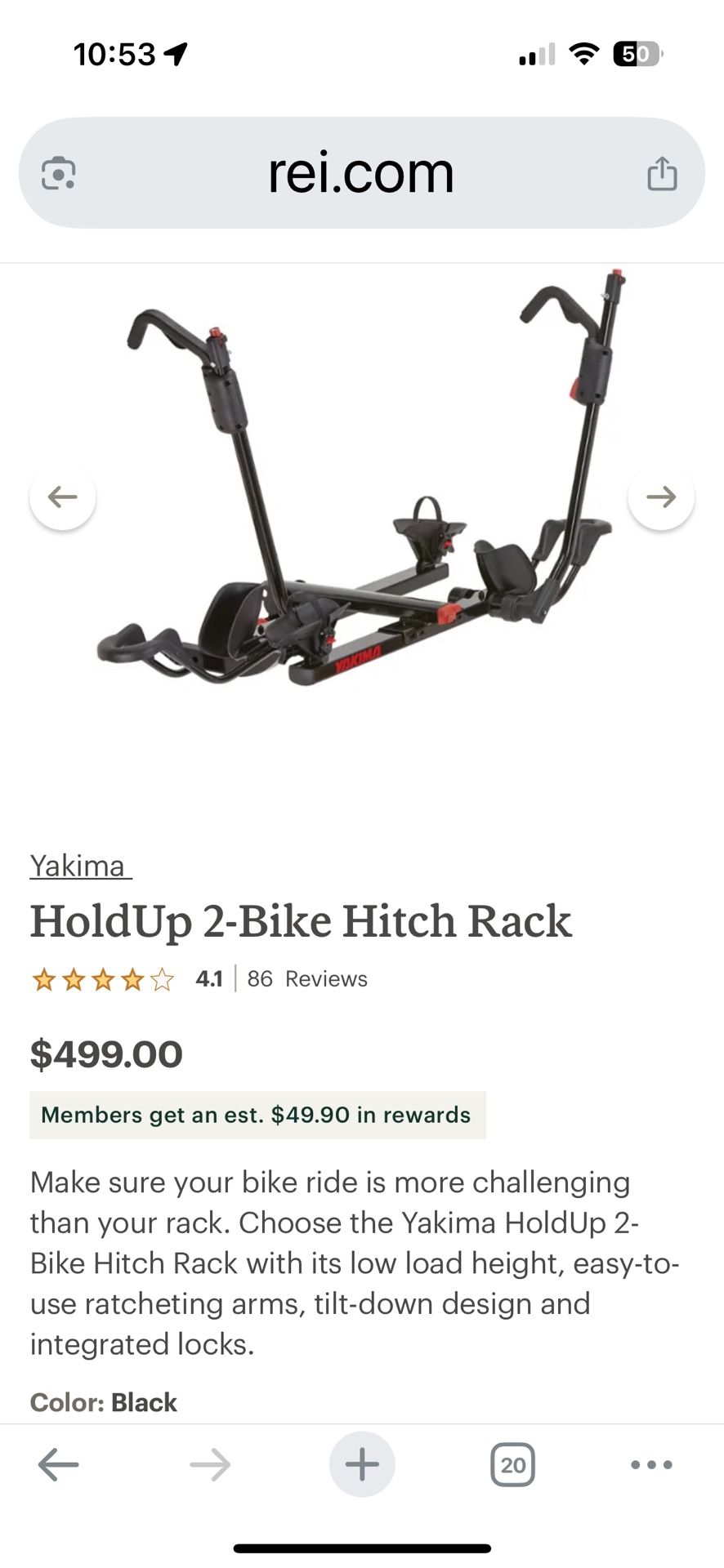 Yakima Holdup 2 Bike Hitch Rack