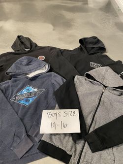 Big kid jackets and hoodies bundle