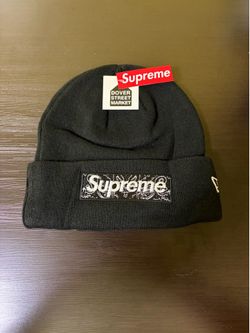 New Black Supreme beanie