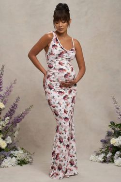 Club L London Phantasy Maternity Floral Maxi Dress – NWT – US 6