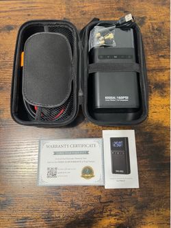 Portable Car Battery Jump Starter with Air Compressor 10 in 1