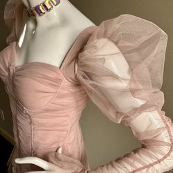 Pretty Puff Soft Pink Dress