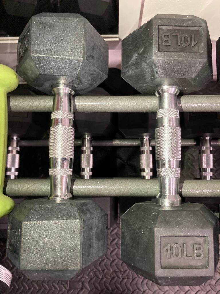 Brand new Pair 5lb and 10lb Hex Dumbbells Now Shipping