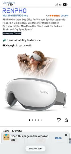 Renpho smart eye massager