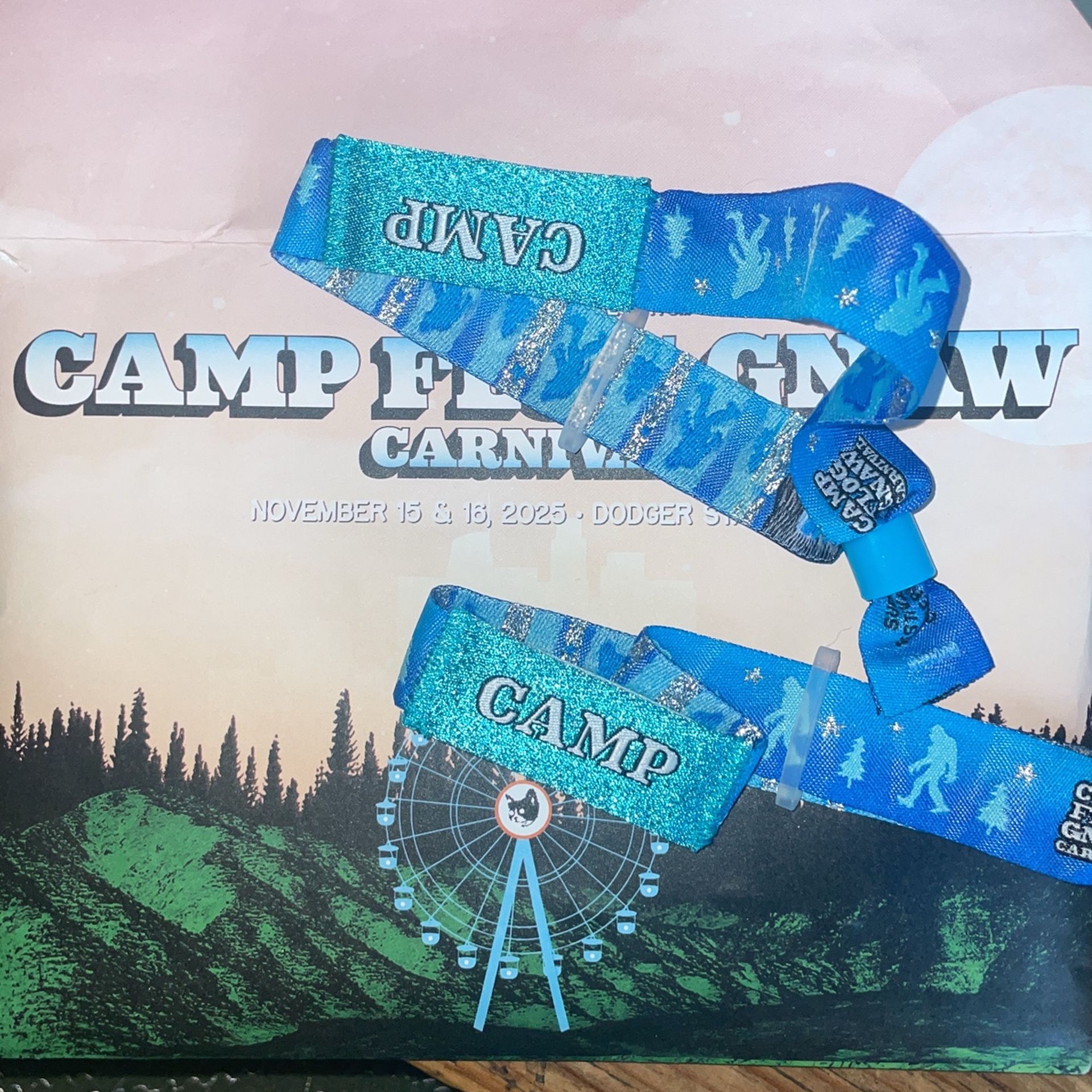 CAMP FLOG GNAW WRISTBANDS BELOW RETAIL