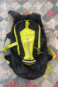 HydraPak neon green hydration backpack  Unisex