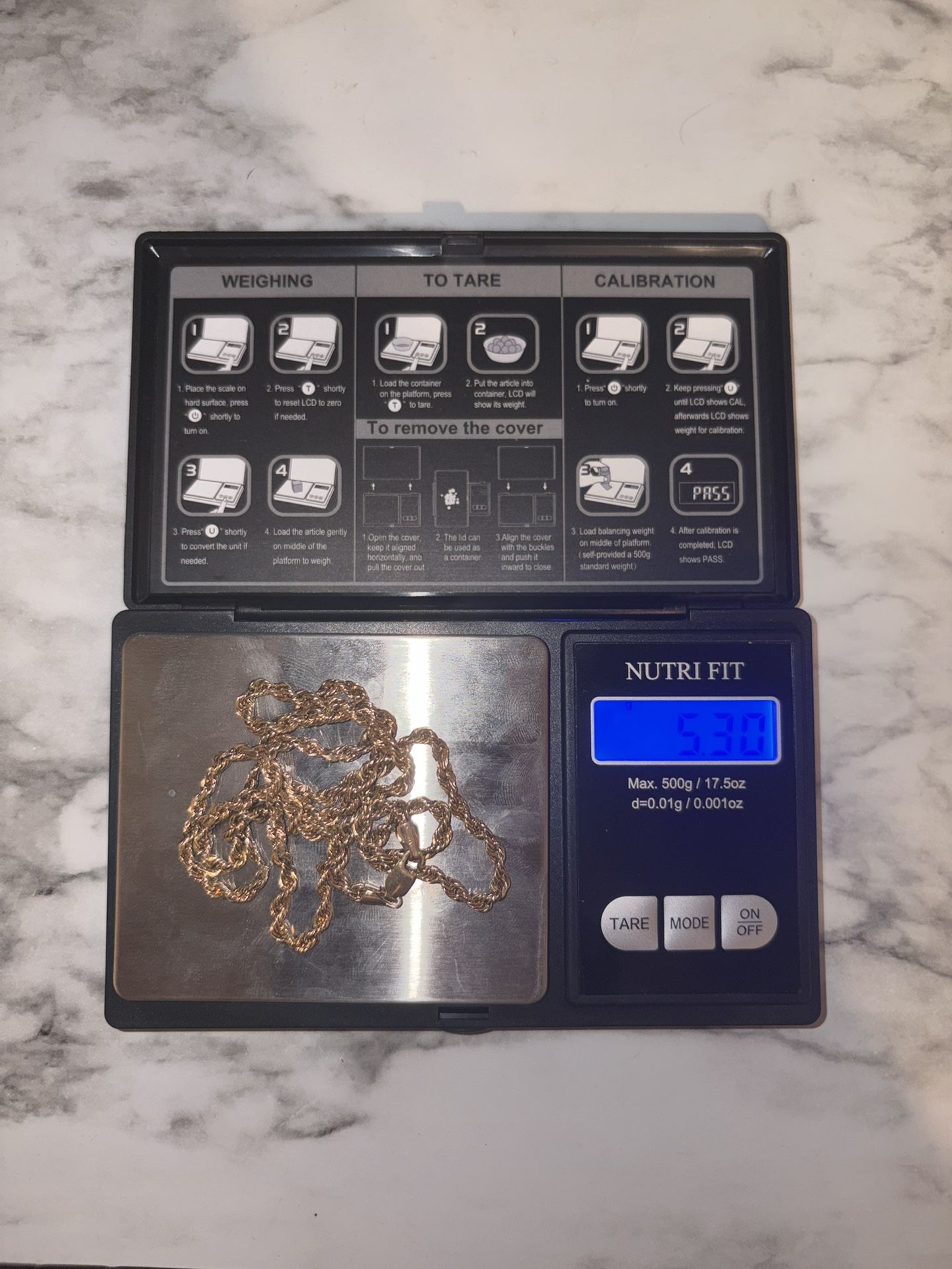 Gold Rope Chain 10kt 