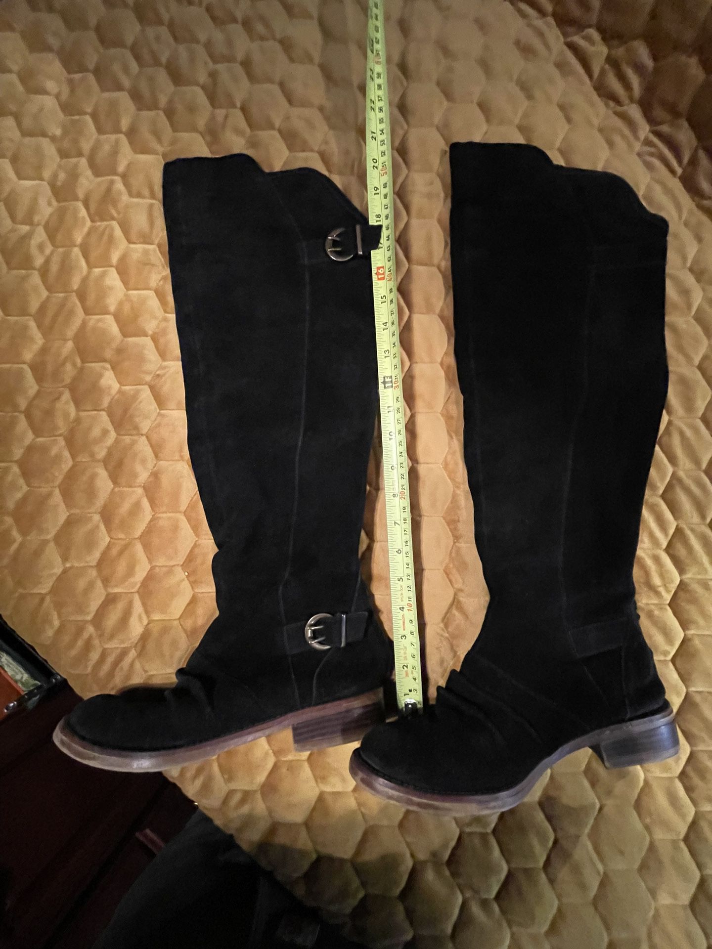 Kensie “Stella” over-the-knee sz 8.5 black suede boots