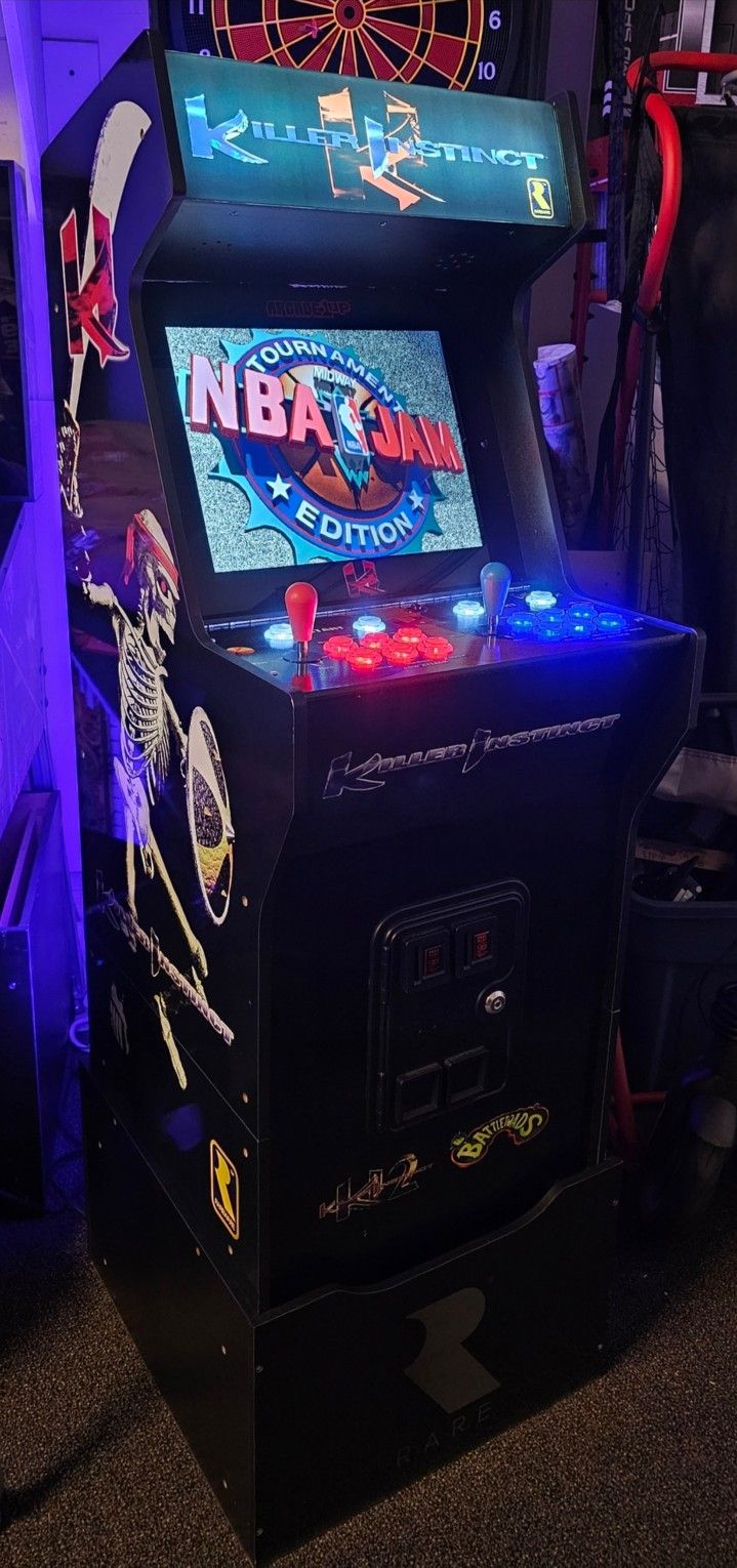 Retro Killer Instinct Arcade1up Cabinet With Over 15,000 Video Games
