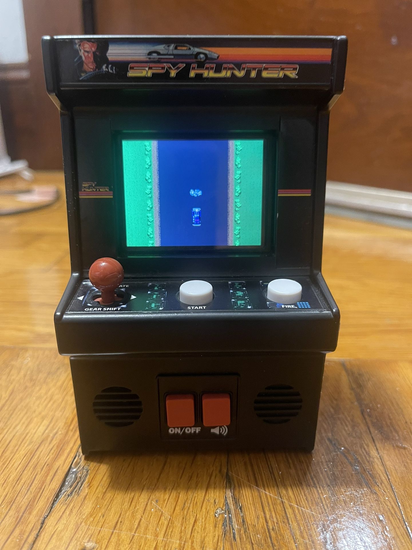 Midway Classic Spy Hunter Electronic Arcade Game Works/ Blue Line On Screen