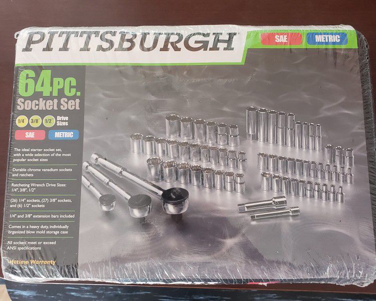 Pittsburgh 64 piece socket set