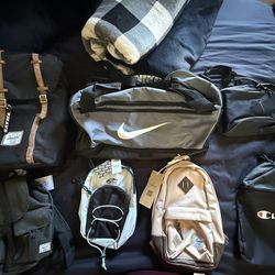 Duffel bag sling backpacks