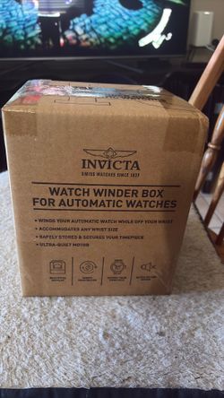 Invicta Motorized Watch Winder & Display Case for Automatic Watches NEW IN BOX