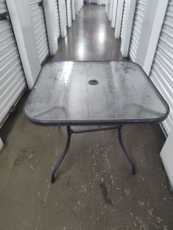 Glass table for outdoor/inside