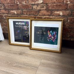 (2) Gold Ornate Frames