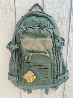 NWTS Highland Tactical Backpack - Foxtrot - Dark Green XL Size Molle Military