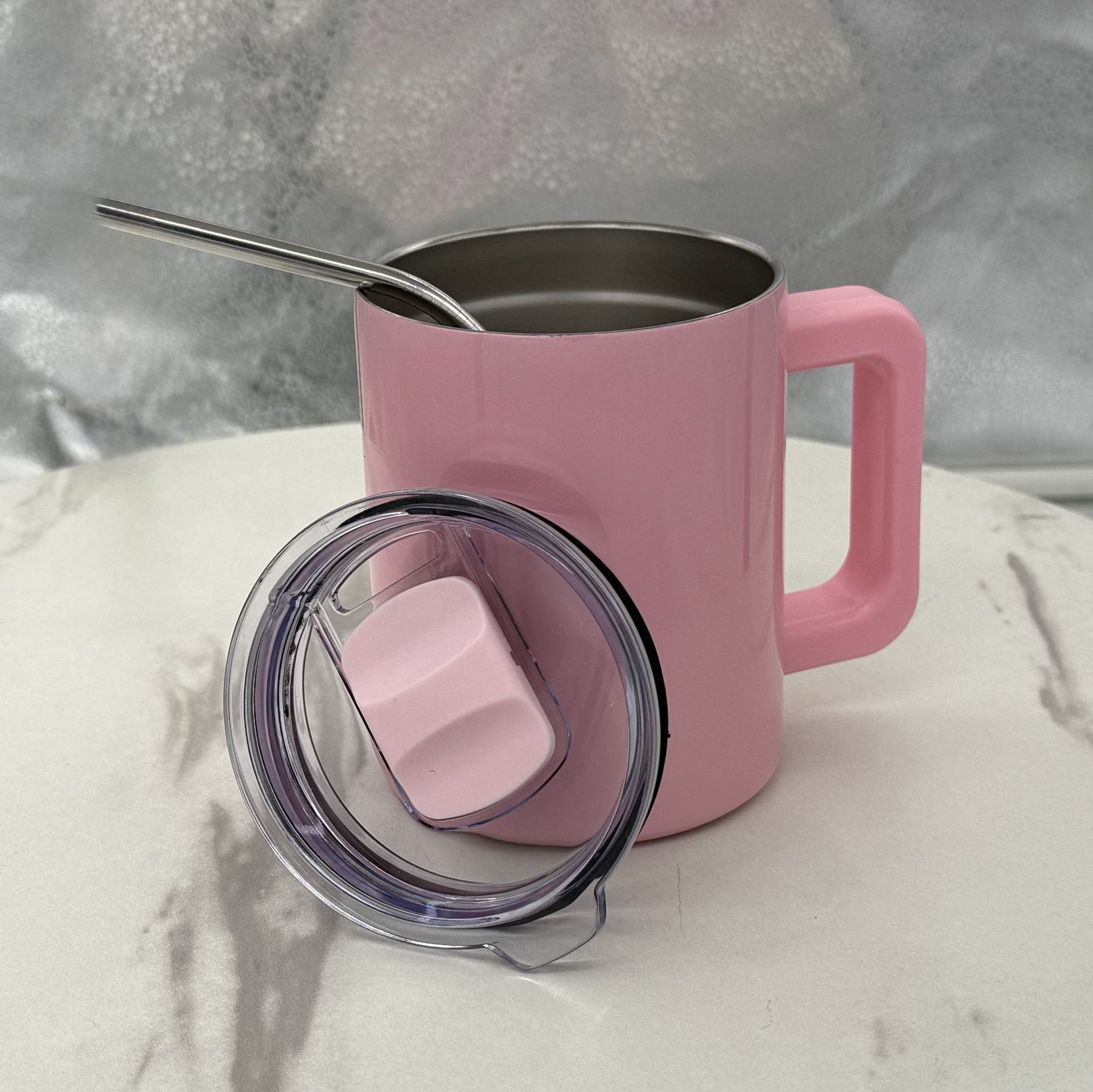 Stainless Steel Vacuum Insulated 12oz Cup, Mug with Magnetic Lid