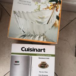 Cuisinart Sandwich Maker And Some Other Dishes