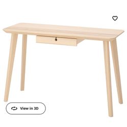 IKEA Wood desk And Chair 