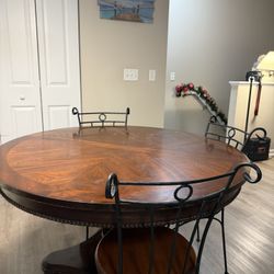 Solid Wood Table 4 Chairs