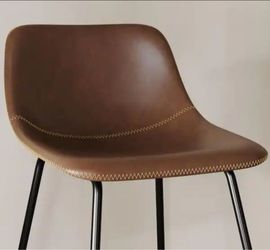 LUE BONA
Faux Leather Bar Stools Metal Frame Counter Height Bar Stools(Set of 4