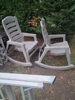 Plastic rocking chairs 25 each