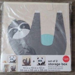 BRAND NEW. 3 Sprouts Cube Storage Box With Pull Tab. Toy bin. High Quality Materials. Organization Cube/Bin. For Playroom/ Children Bedroom.  