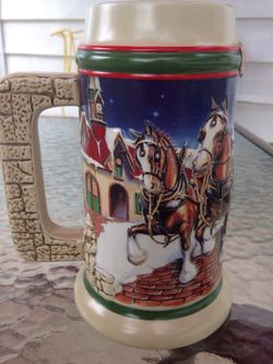 1998 Grant's Farm Holiday Budweiser Stein