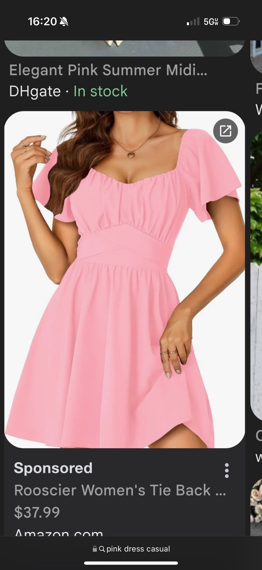 pink dress