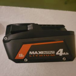 Ridgid 18v Max Output 4ah Battery