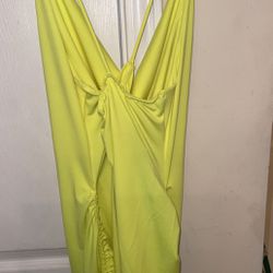 Neon Yellow Woman’s Dress