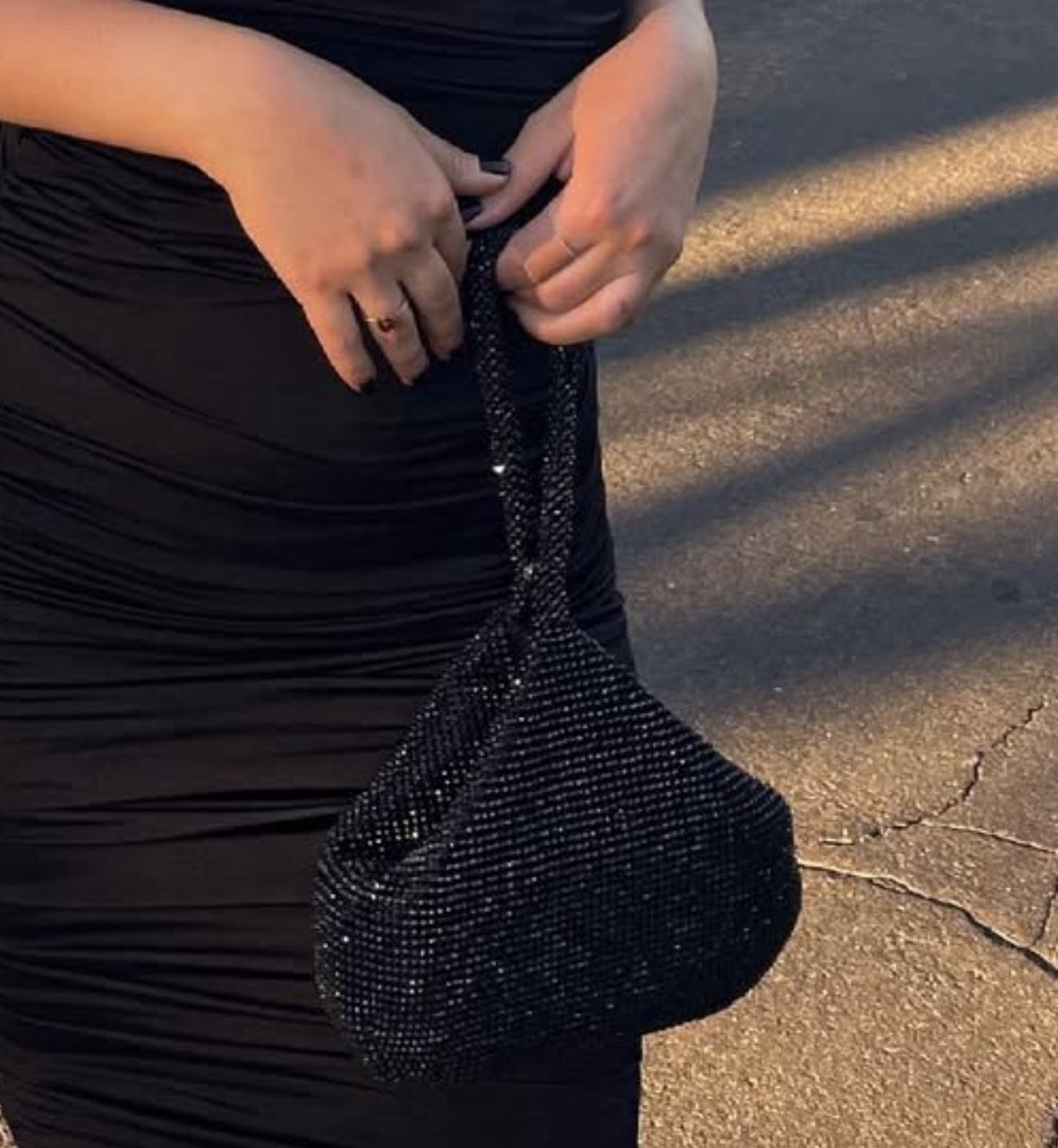 Black Sparkly Purse