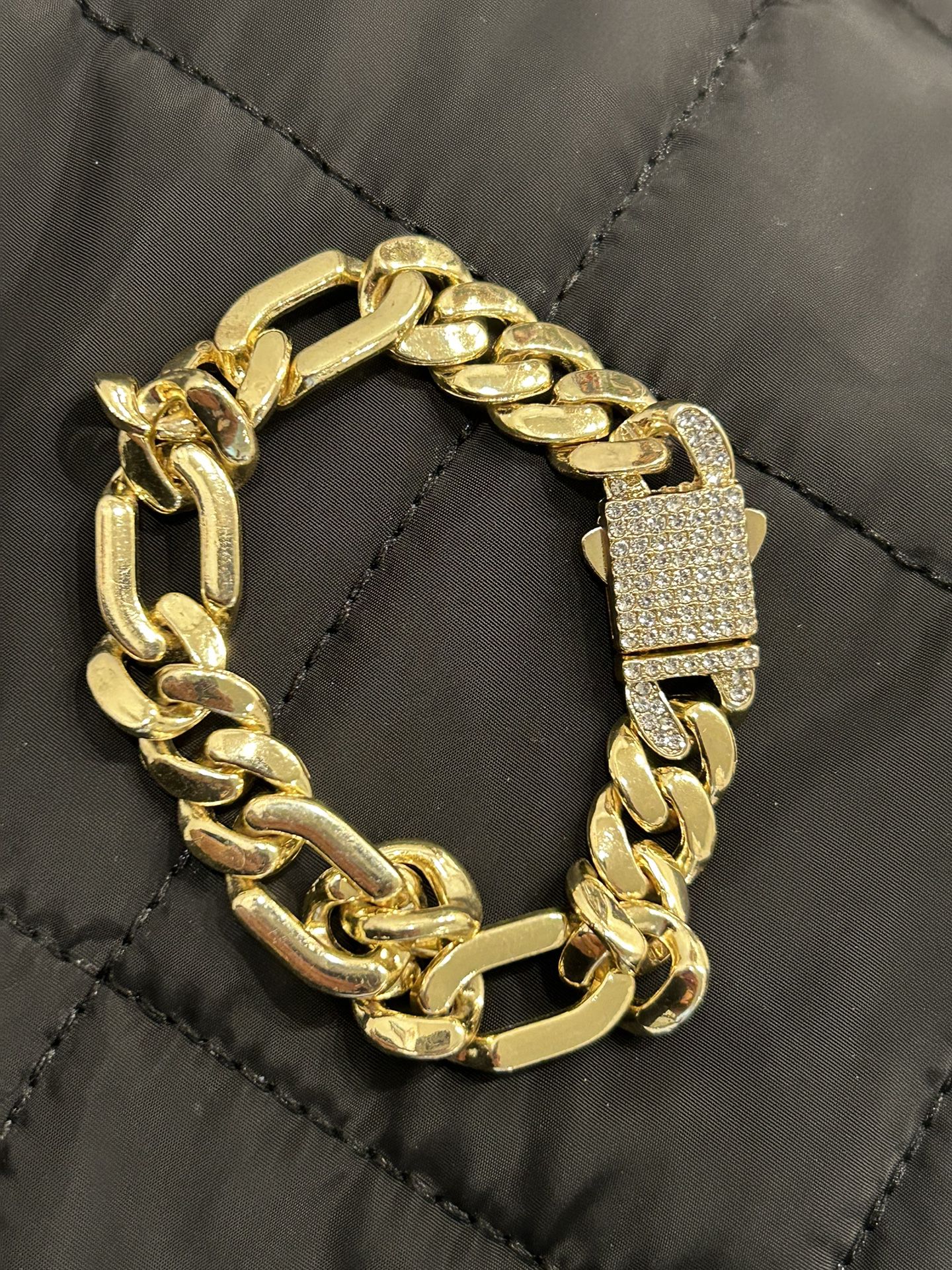 solid gold plated bracelet