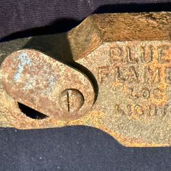 Vintage Canterbury, Enterprises, Blue Flame, Log Lighter, Gas Fireplace Starter Cast-Iron