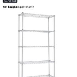 5 Shelf Adjustable Heavy Duty Steel Organiser 