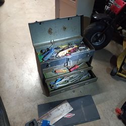 Toolbox With Tools Vintage 