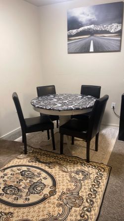Table and chairs