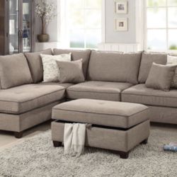 Sectional Sofa + Ottoman