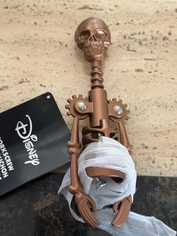 Disney Silly Symphony Skeleton Dance Skeleton Corkscrew Wine Opener Copper Color